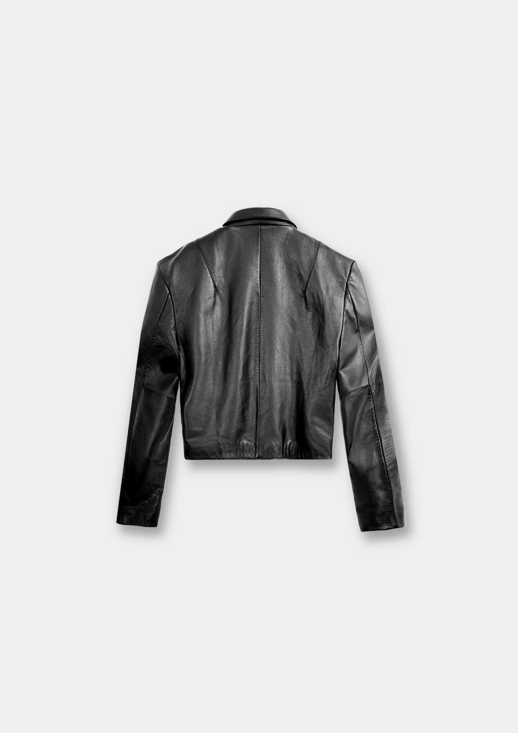 DUAL ZIP LEATHER JACKET