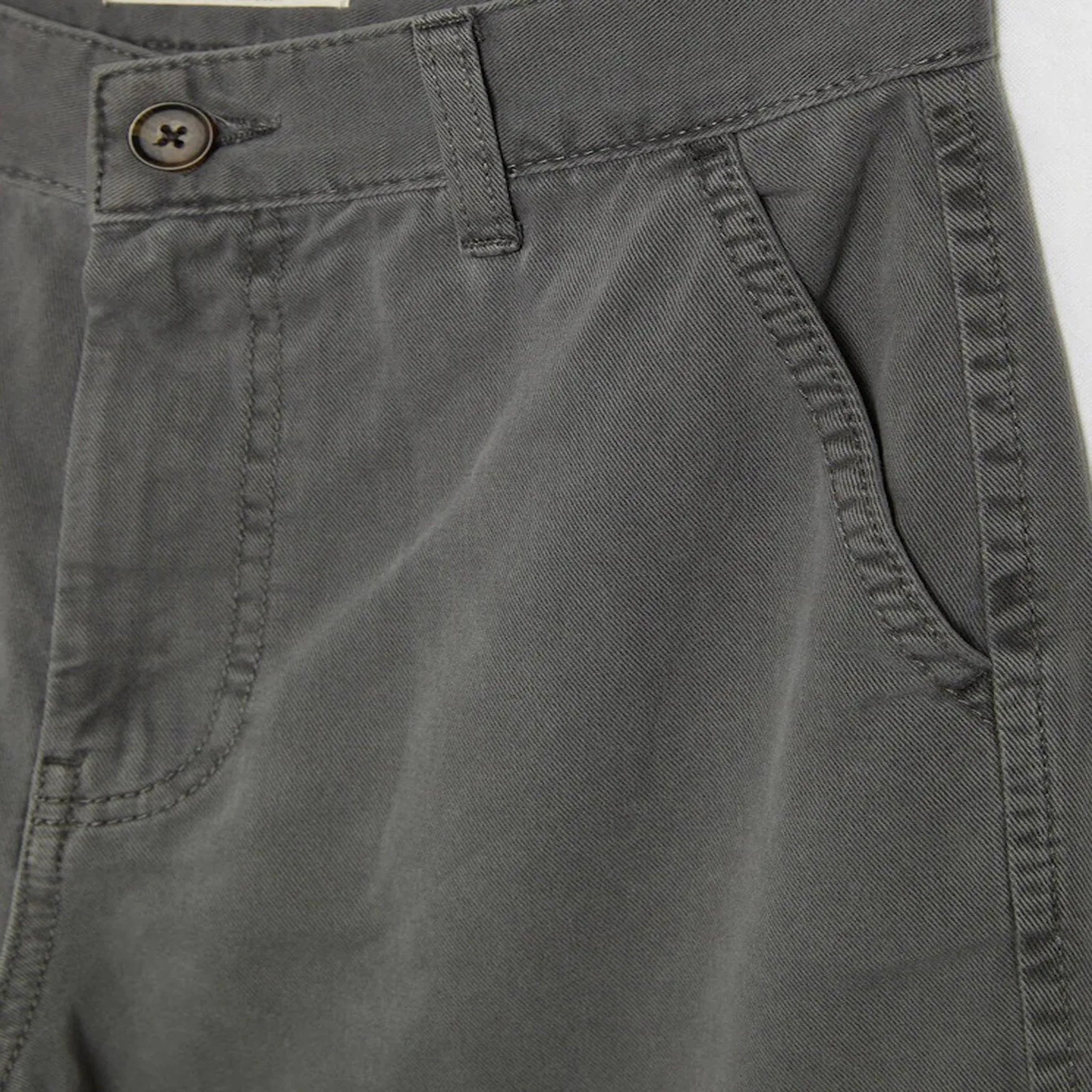 Female Cargo Trouser in Acid Wash Grey (6 Pockets)