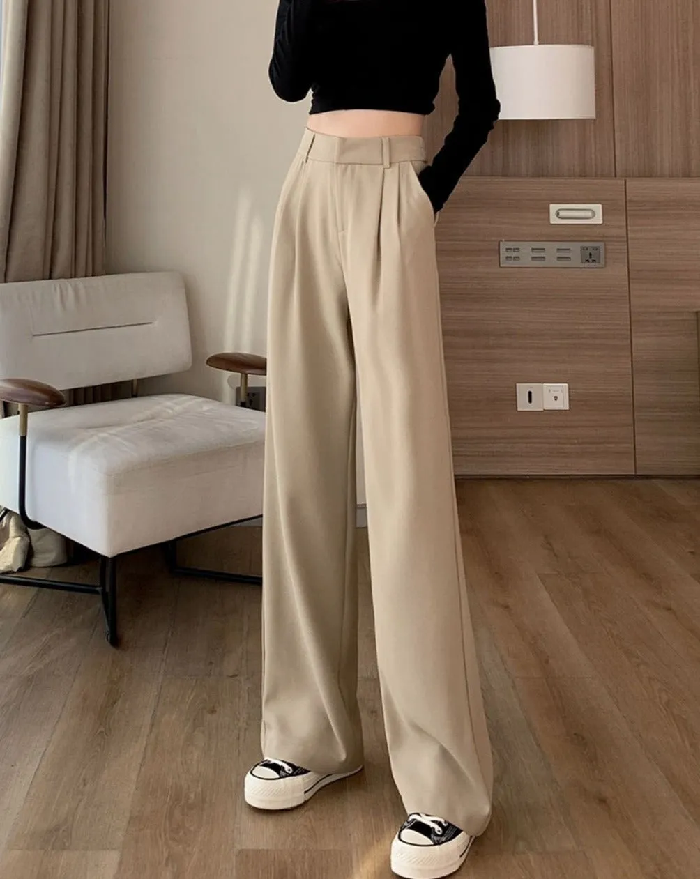 Formal Pleated Baggy Pants