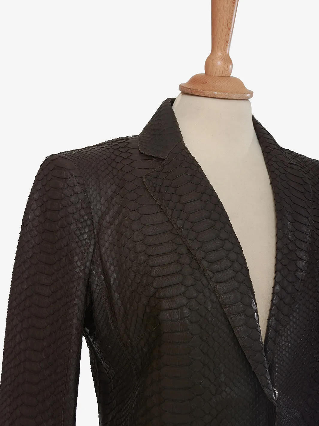 Fratelli Rossetti Brown Python Jacket