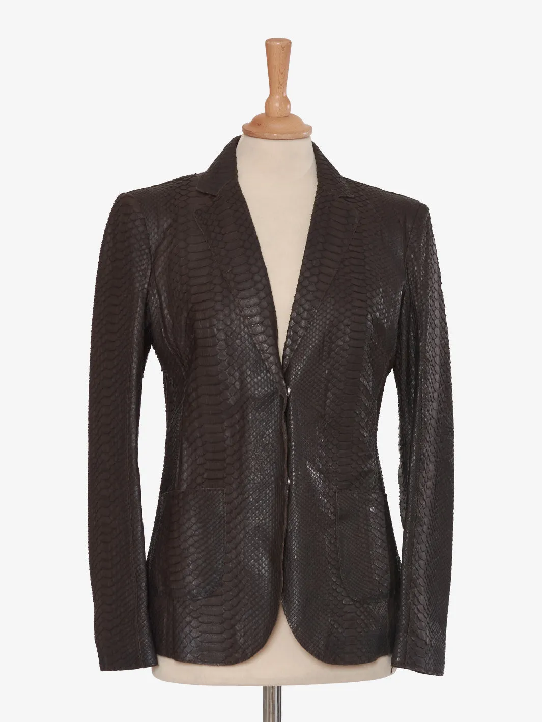 Fratelli Rossetti Brown Python Jacket