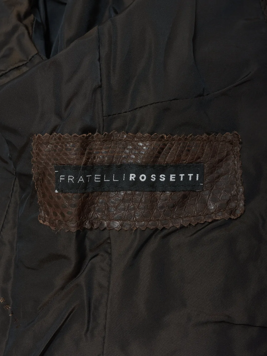 Fratelli Rossetti Brown Python Jacket