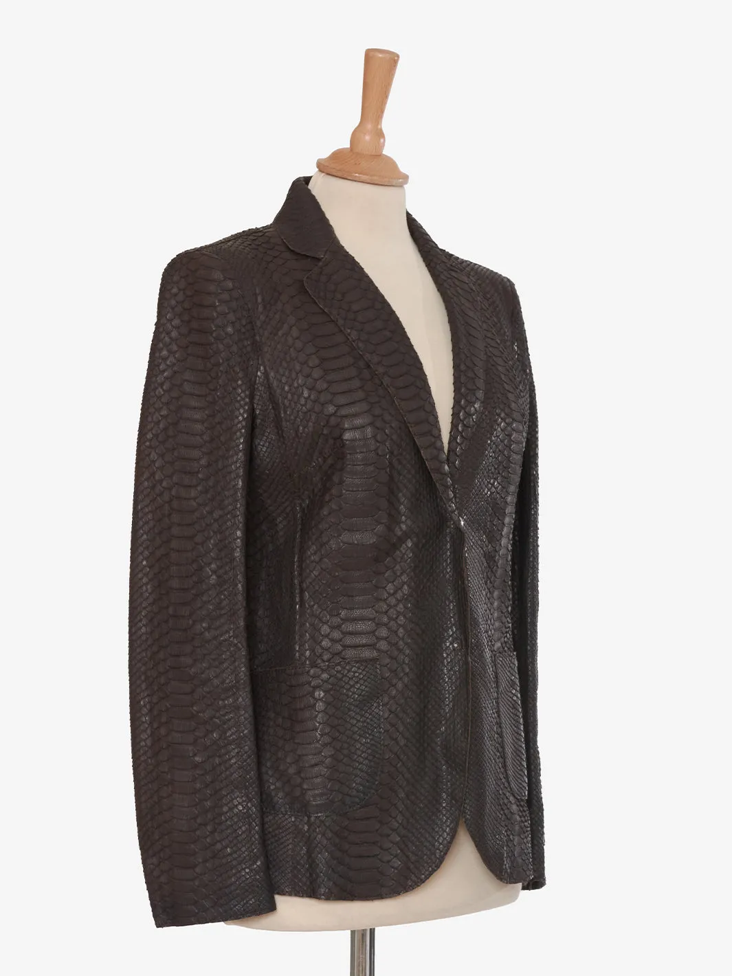 Fratelli Rossetti Brown Python Jacket