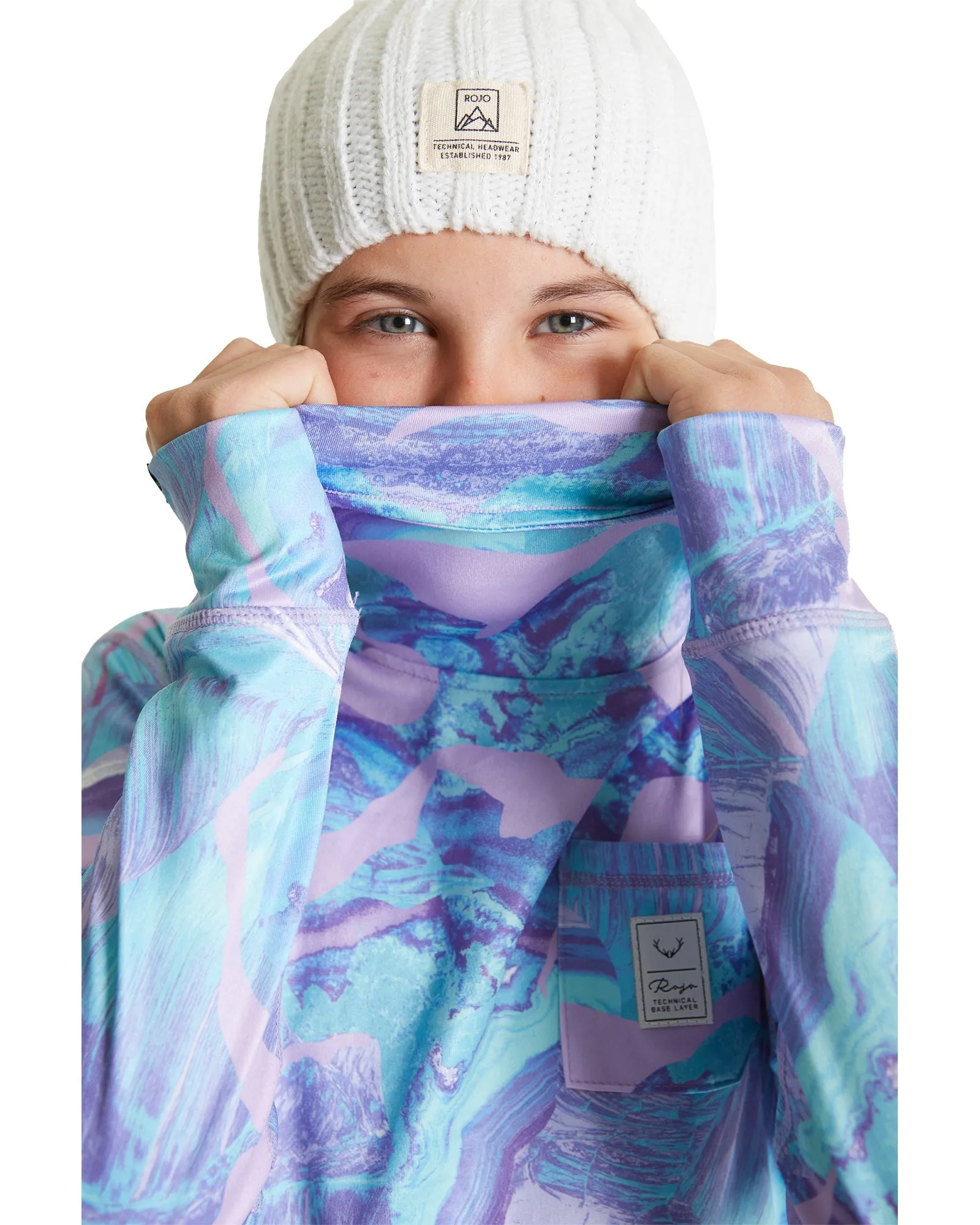 GIRLS CAPRI FUNNEL NECK - LAVENDER PLANET