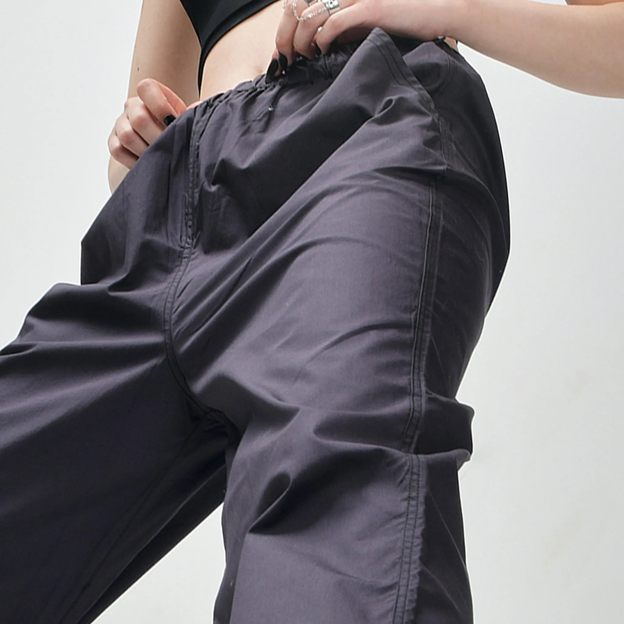 Gunmetal Parachute Pants