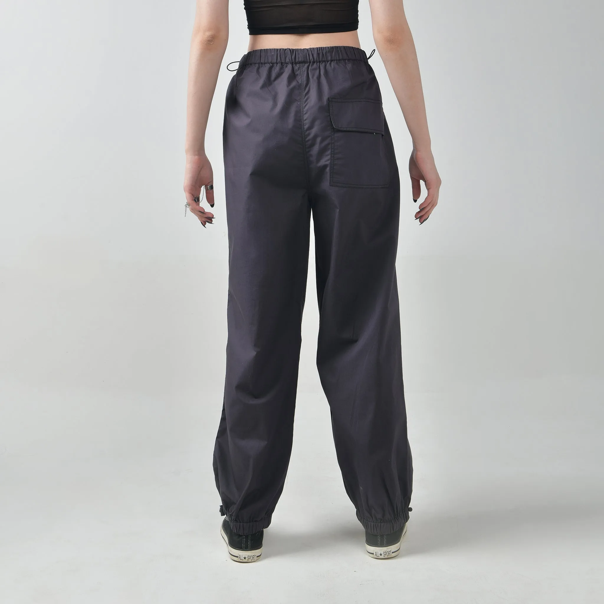 Gunmetal Parachute Pants