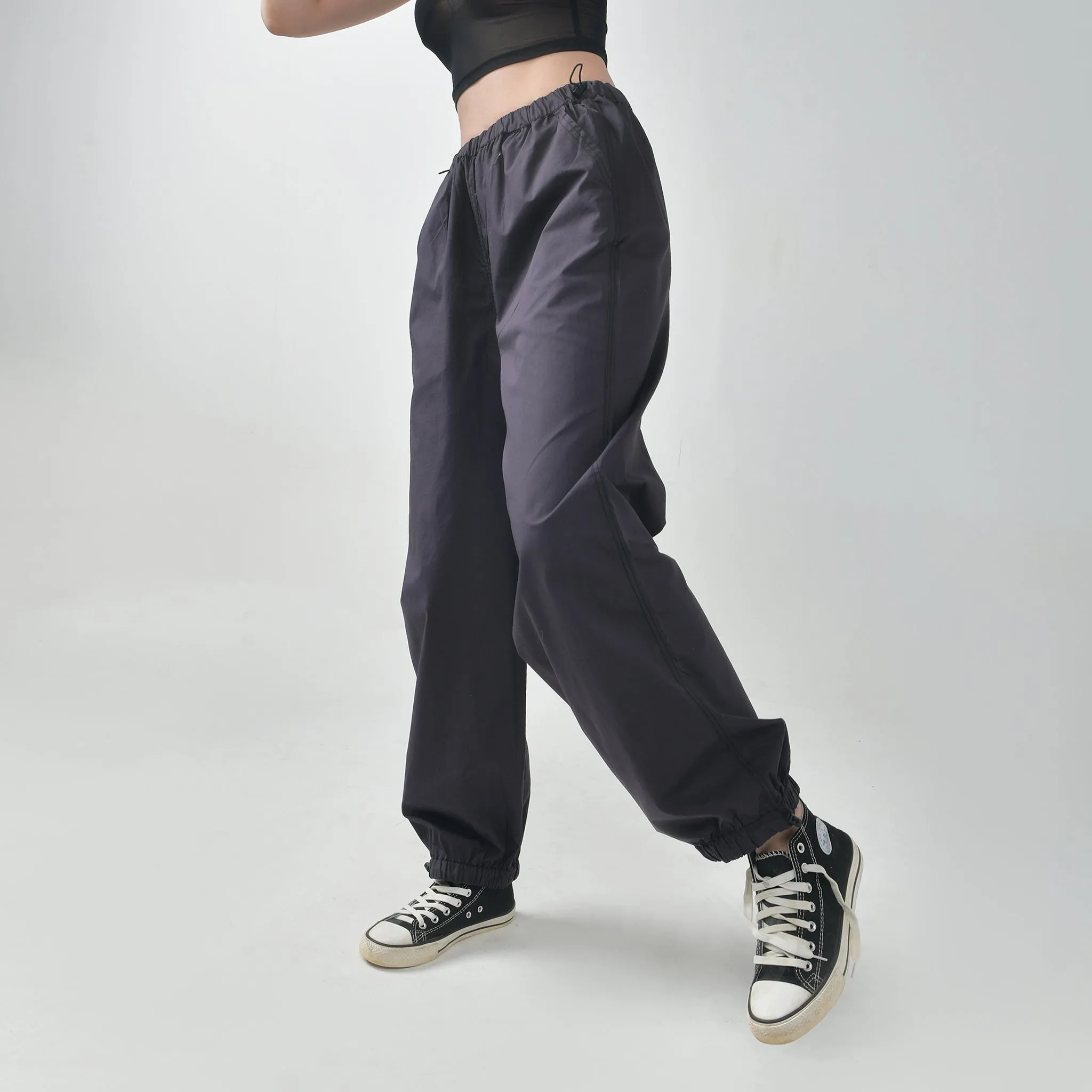 Gunmetal Parachute Pants