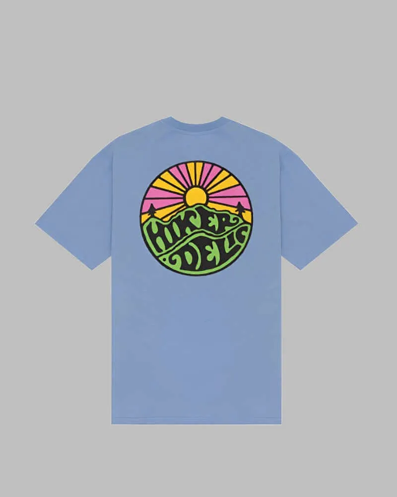 Hikerdelic Original Logo T Shirt Fjord Blue