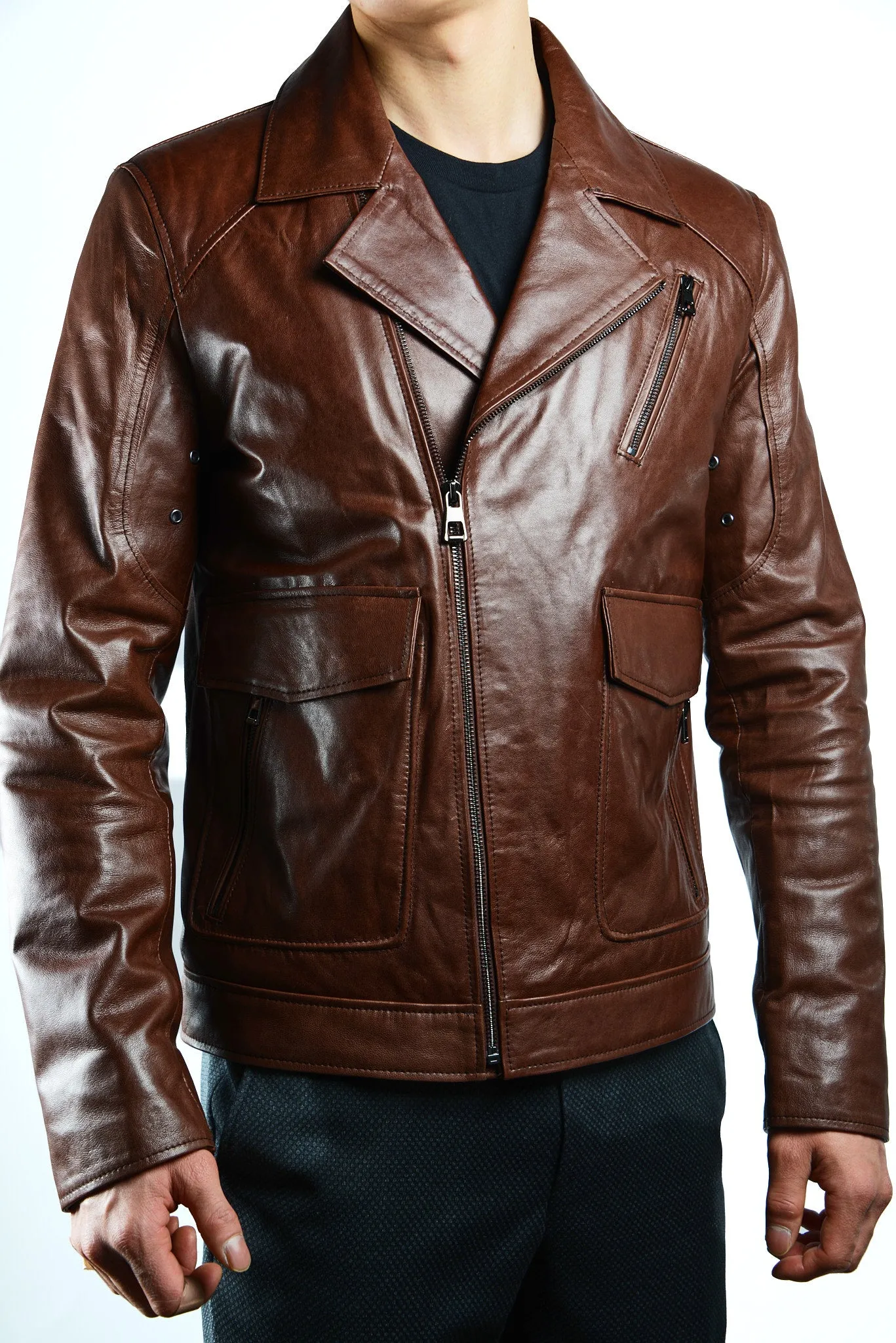 Holloway Biker Leather Jacket