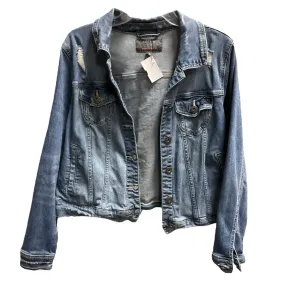 Jacket Denim By Torrid In Blue Denim, Size: Xl