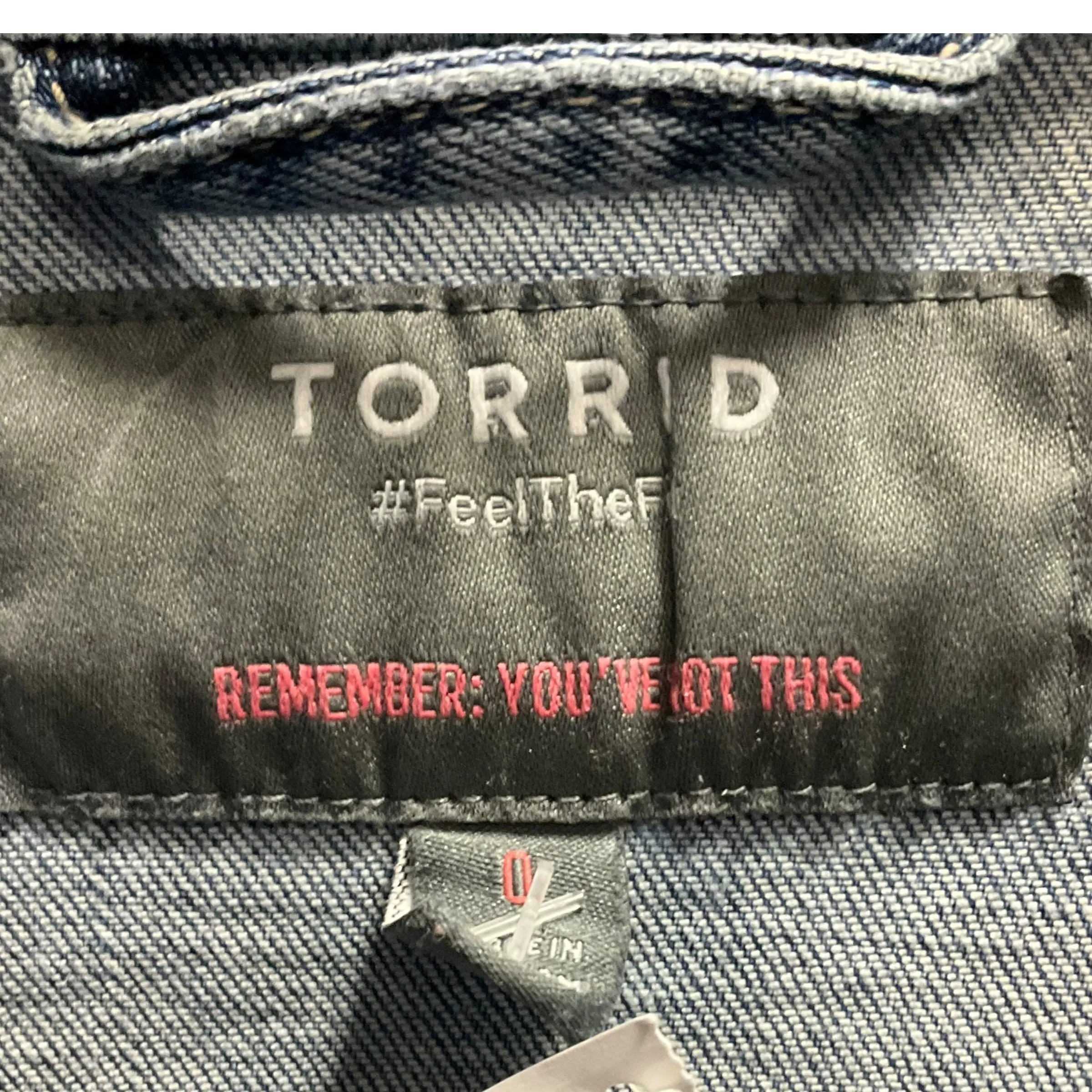 Jacket Denim By Torrid In Blue Denim, Size: Xl