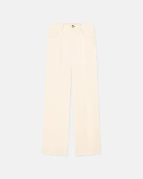 Josine - Sale Bouclé-Crepe Baggy Pants - Vanilla