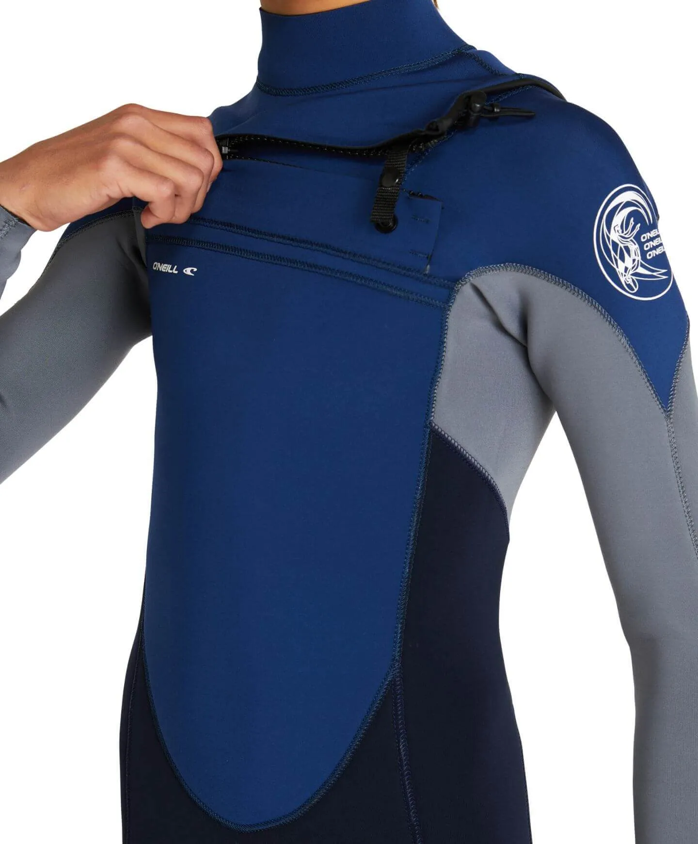 Kid's Defender 3/2mm Steamer Chest Zip Wetsuit - Abyss