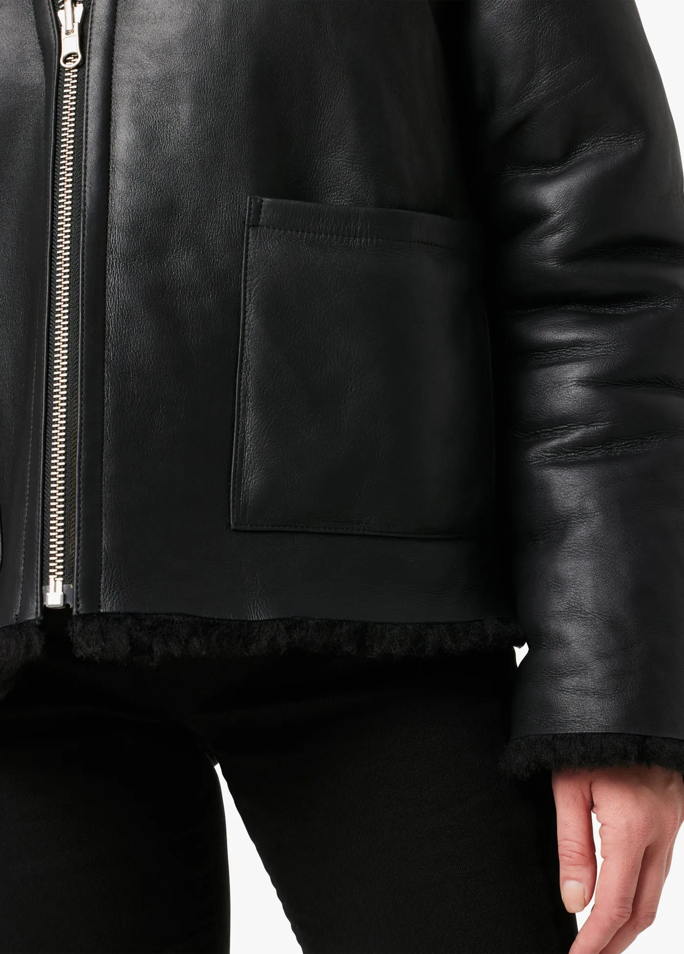 LISA REVERSIBLE SHEARLING LEATHER JACKET