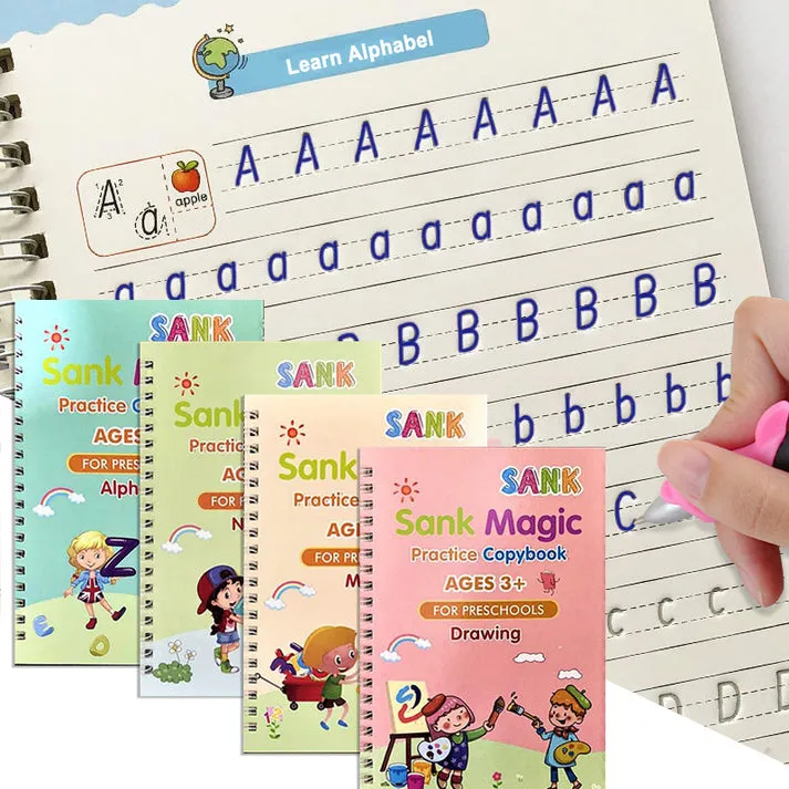 Magic Practice Copybook ( Pack of 4 )