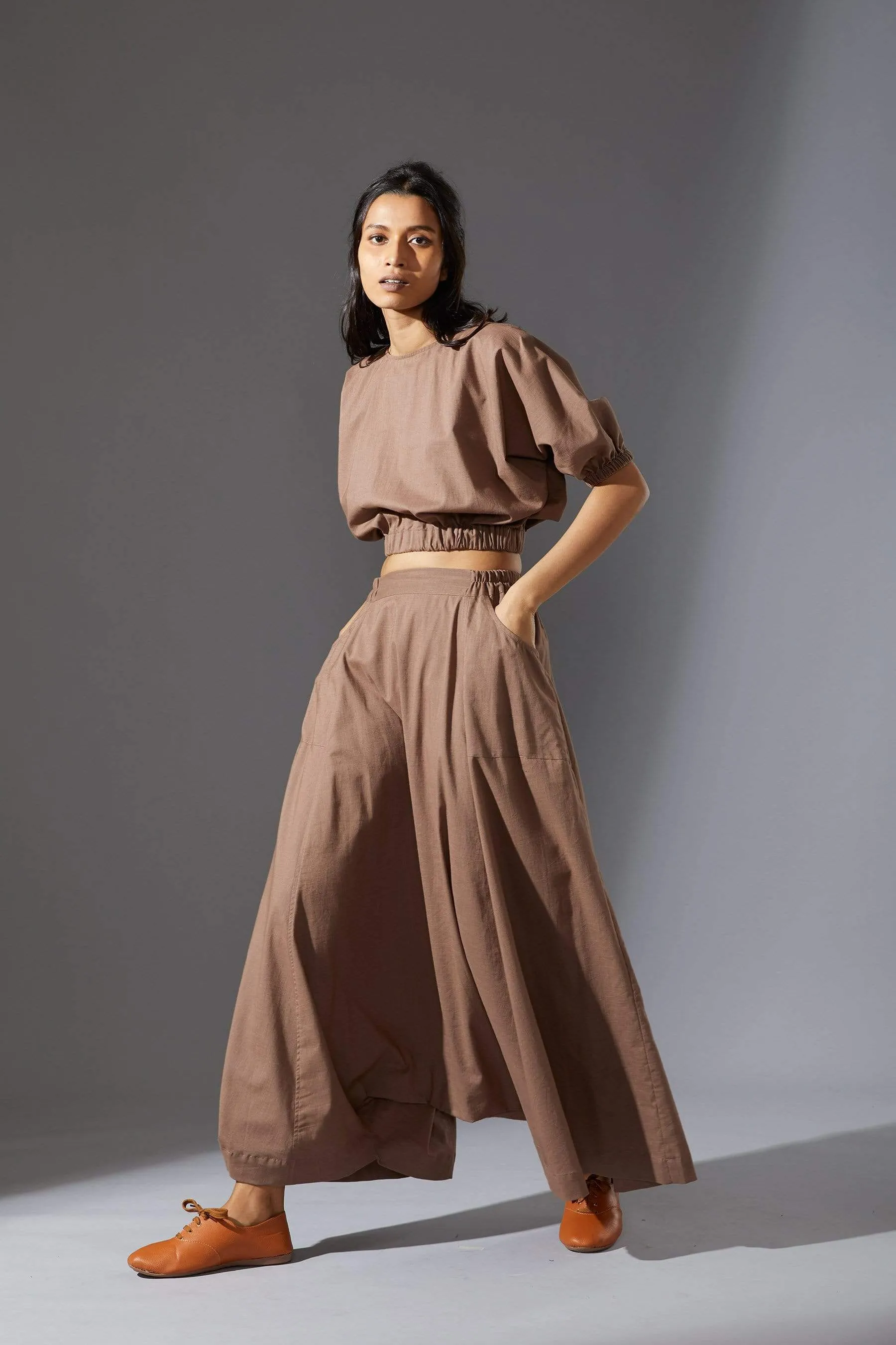 Mati New Baggy Beige Harem Pants