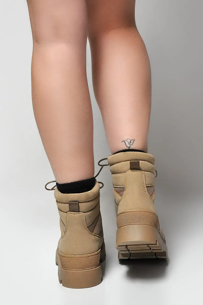 Mood Sand Combat Boots [Last Size 6]