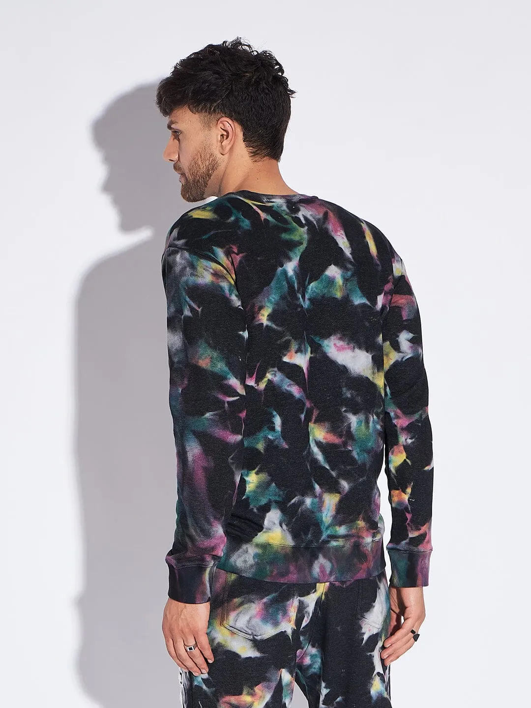 Multi Colour Tie and Dye Oversized Sweatshirt