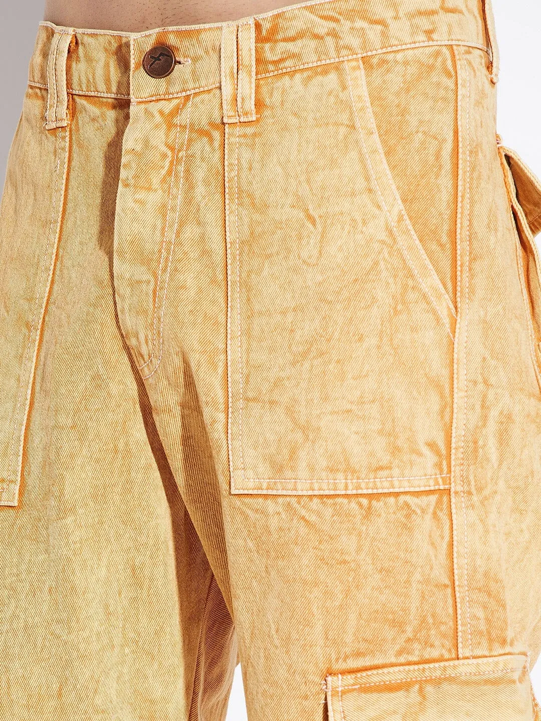 Mustard Washed Carpenter Denim