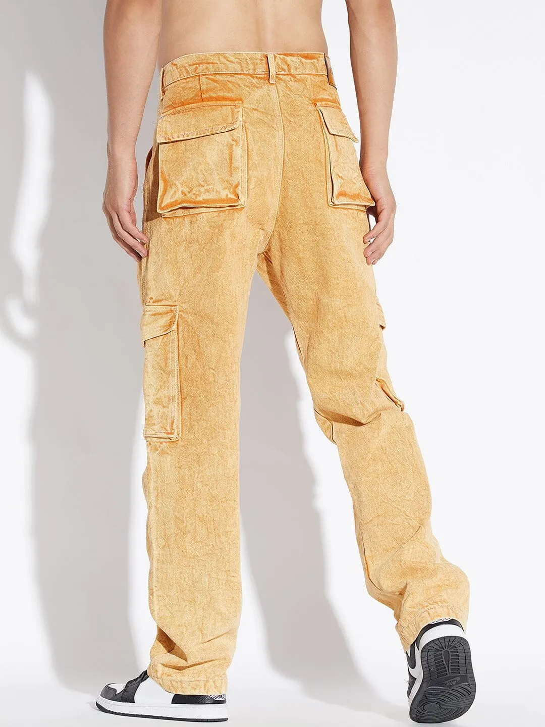 Mustard Washed Carpenter Denim