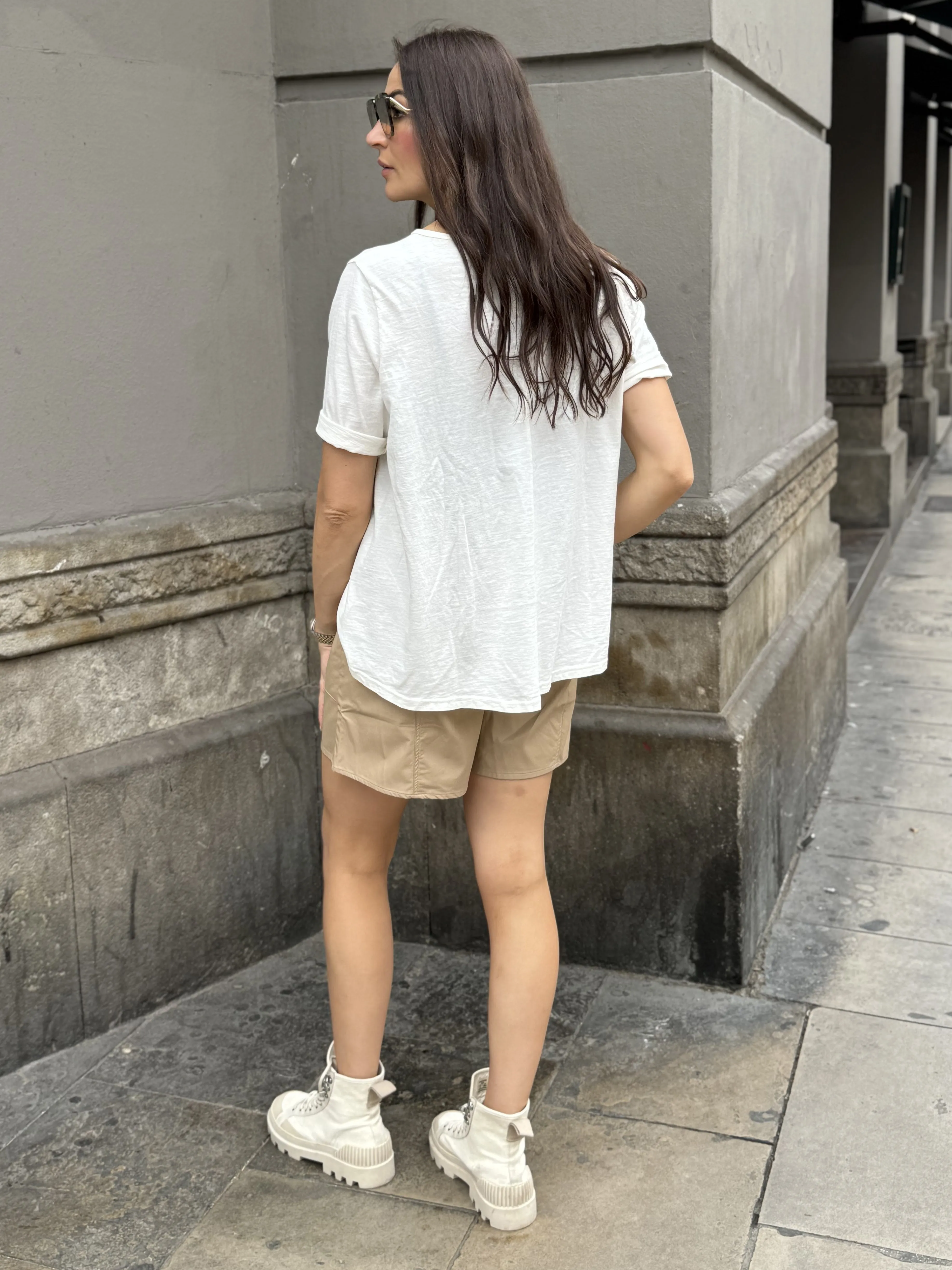 OAKLEE oversize t-shirt - Creme