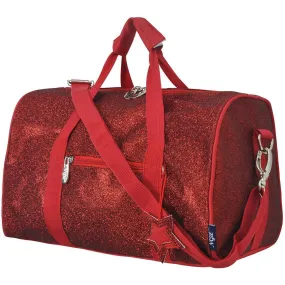 Red Mini Glitter NGIL Duffel Bag