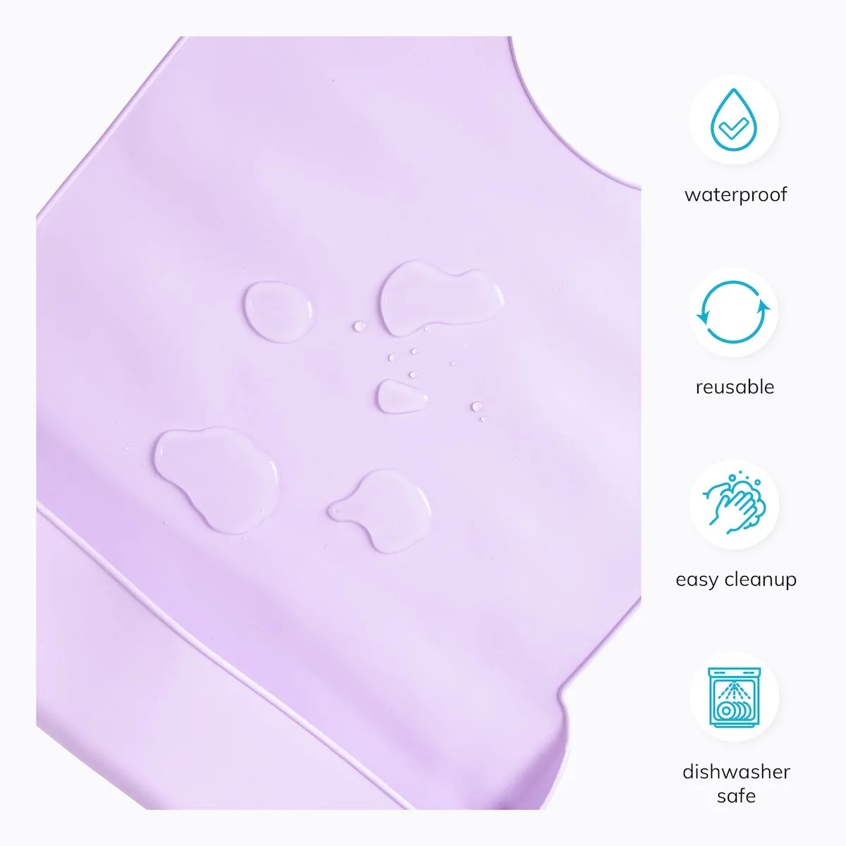 Silicone Adult Bib - Washable Clothing Protector & Food Catcher for Elderly, Disabled, Special Needs