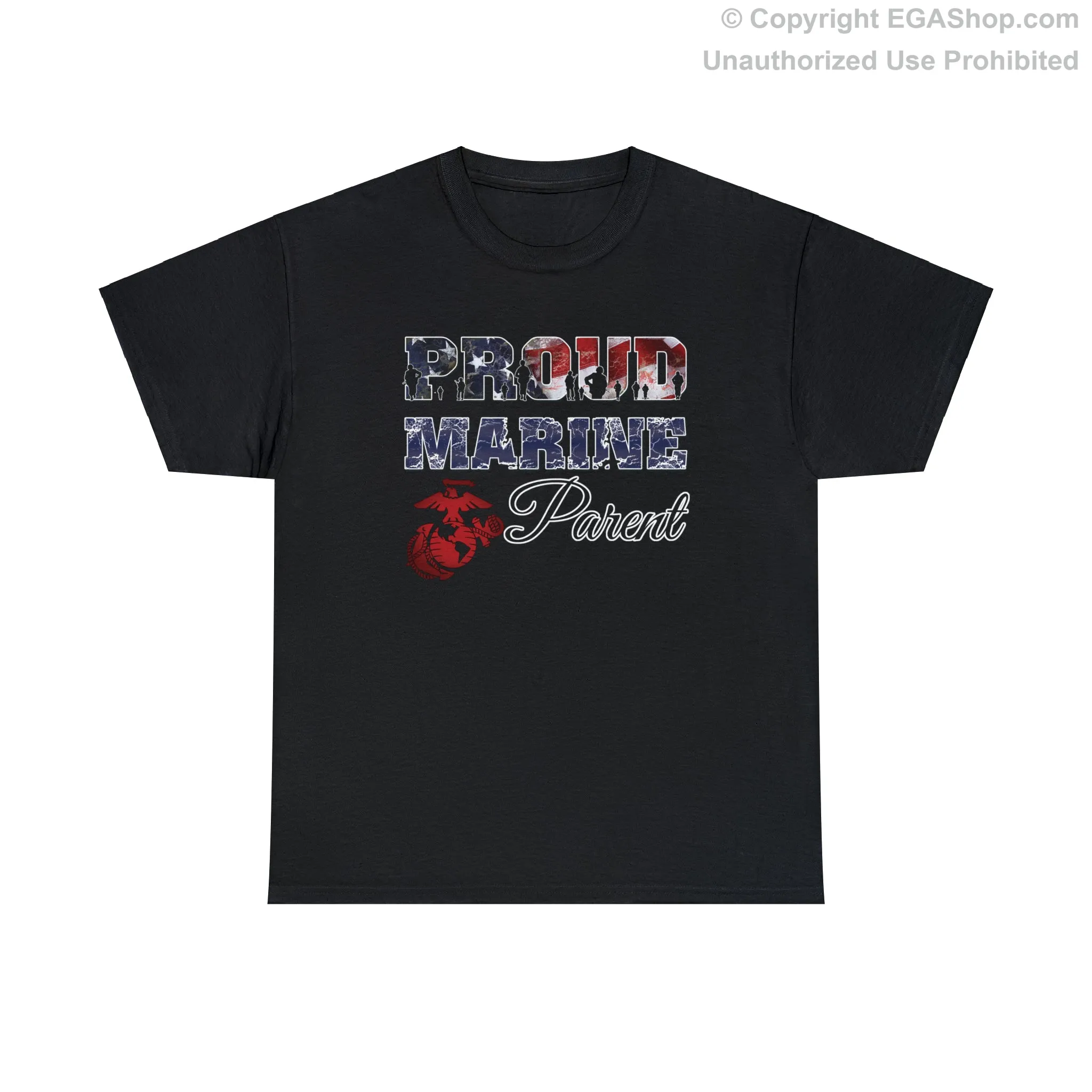 T-Shirt Proud Marine Parent (Your Choice of Colors)