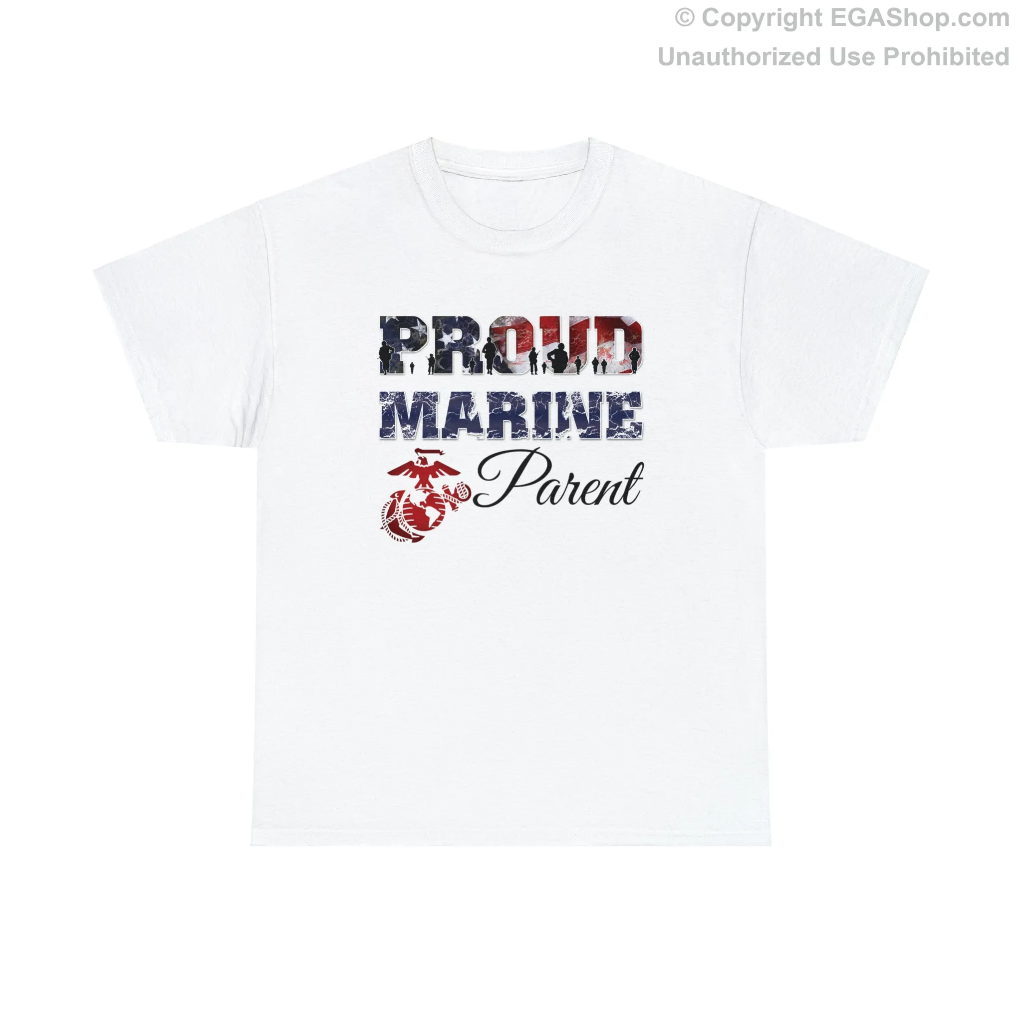 T-Shirt Proud Marine Parent (Your Choice of Colors)