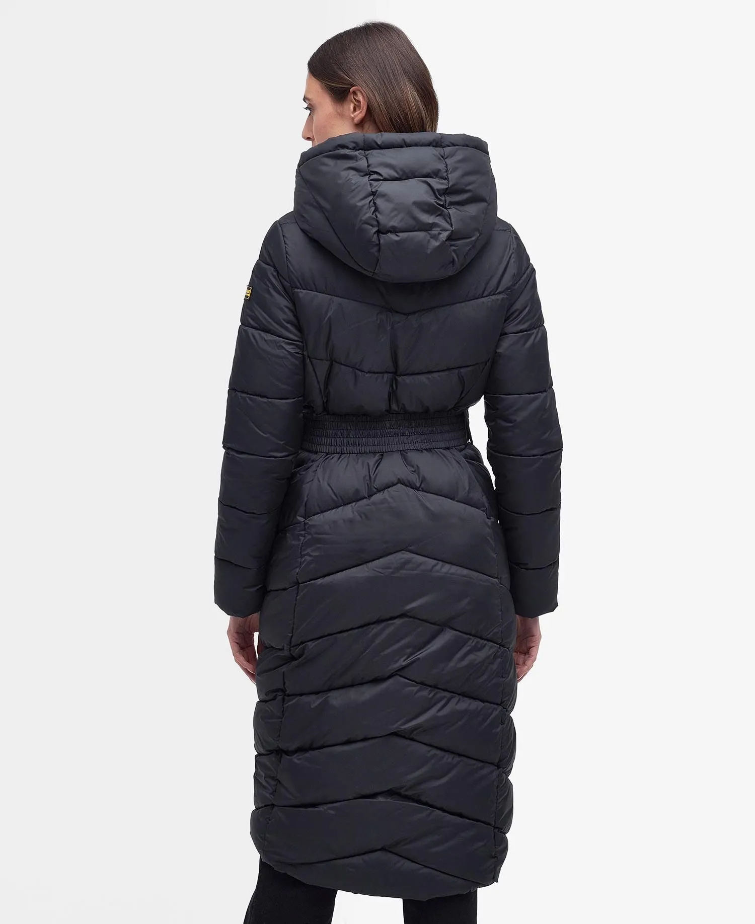 Track Line Quilted Jacket- Black