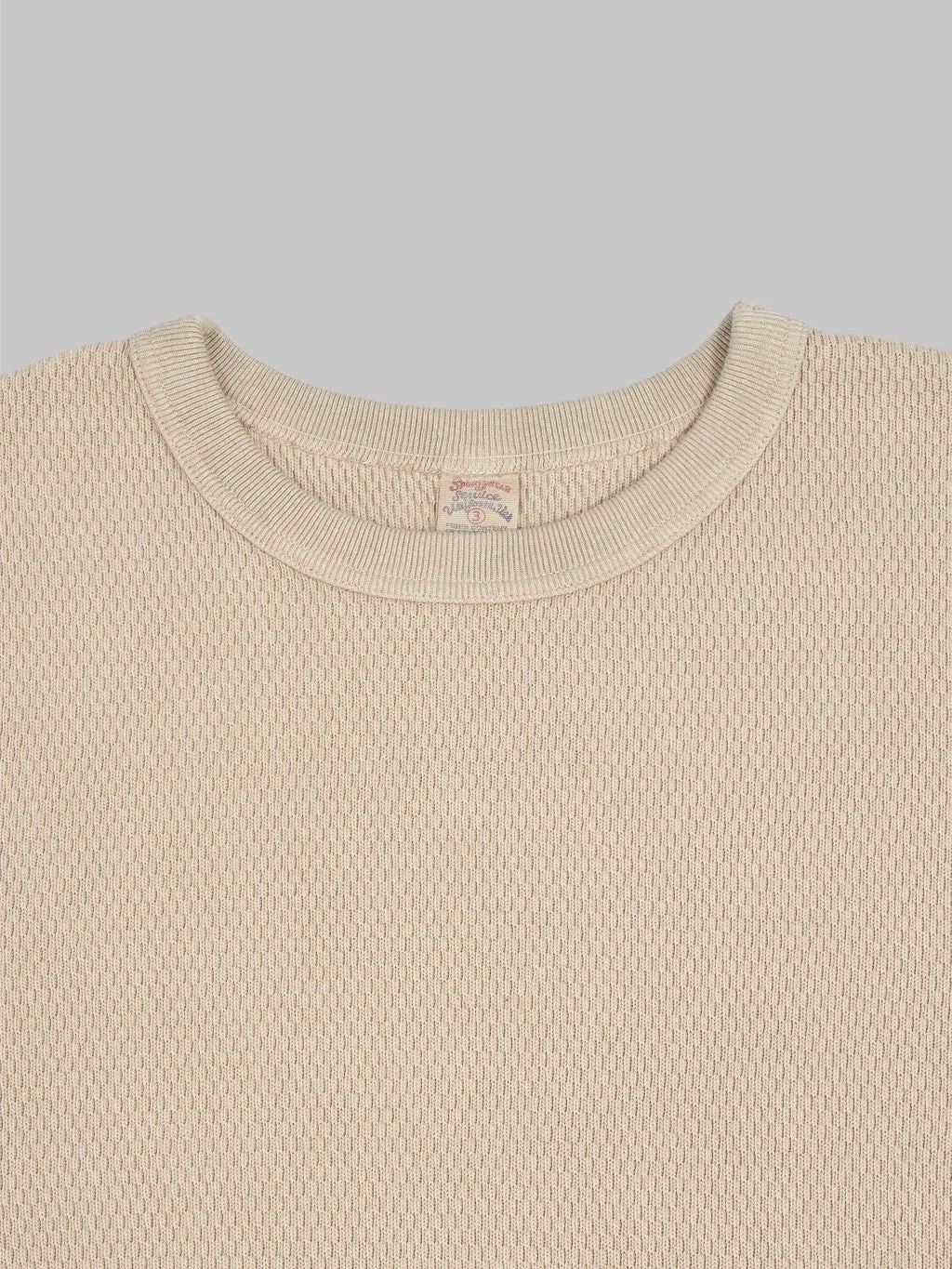 UES Double Honeycomb Thermal T-Shirt Beige