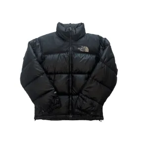 Vintage Black The North Face (TNF) Puffer Coat - Small