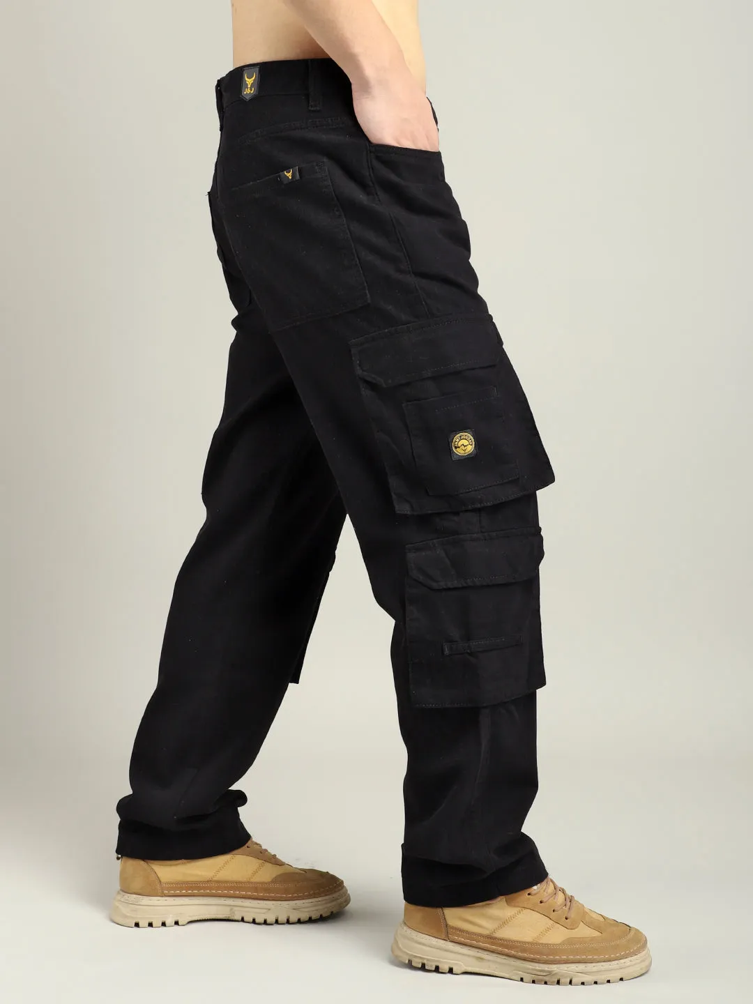 Z 8 Pocket Black Cargo